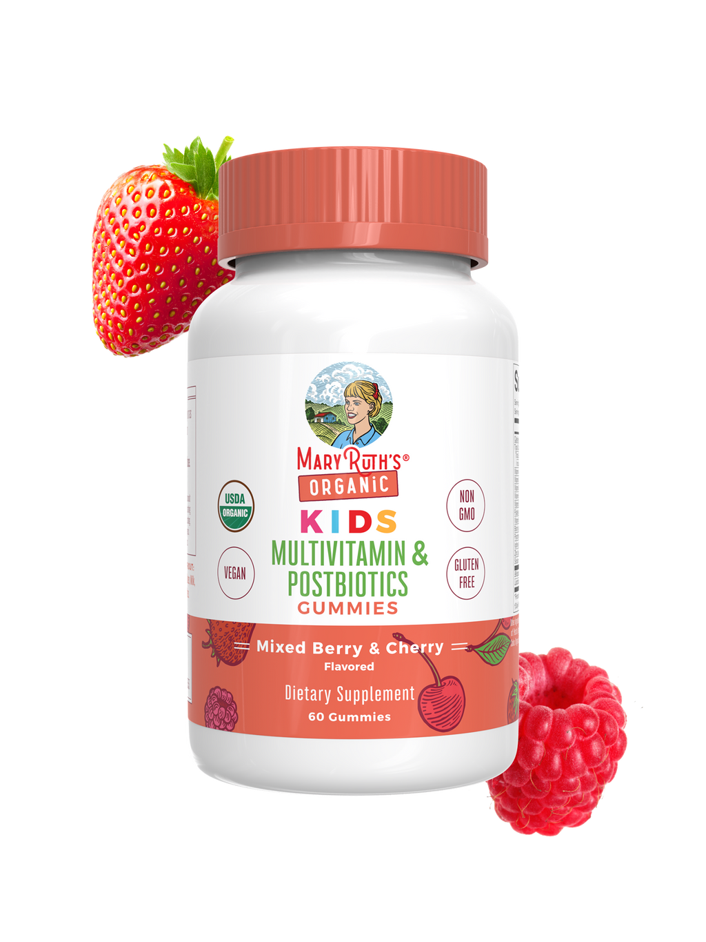 Organic Kids Multivitamin + Postbiotics Gummies