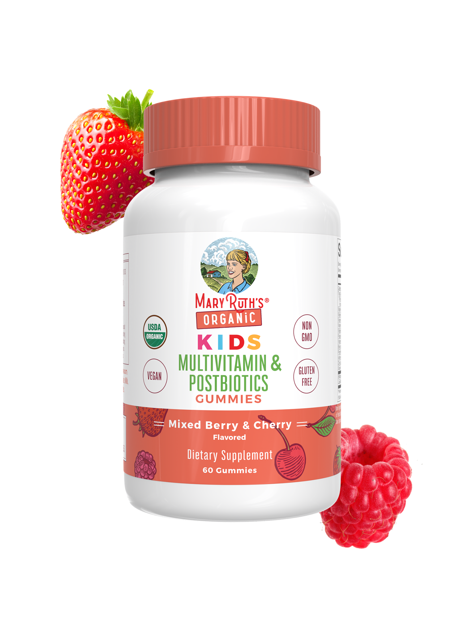 Organic Kids Multivitamin + Postbiotics Gummies