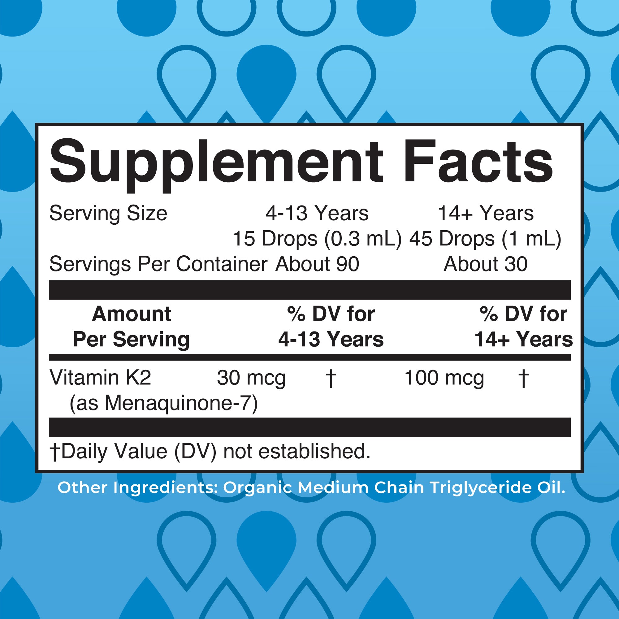 K2 (MK7) Organic Drops