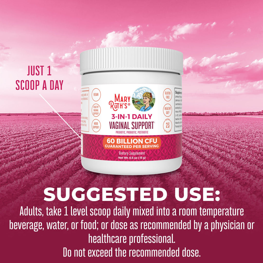 3-in-1 Vaginal Support Powder Suggested Use