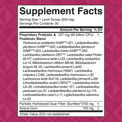 3-in-1 Vaginal Support Powder Supplement Facts