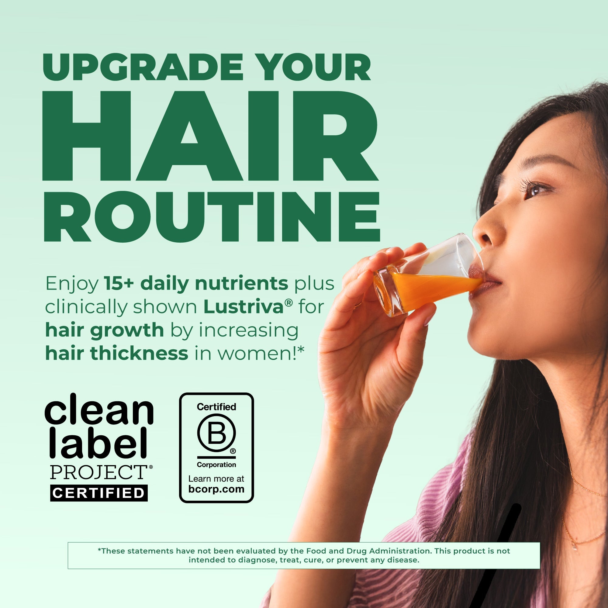 Liquid Morning Multivitamin + Hair Growth 15oz Dragon Fruit Melon Upgrade Your Routine
