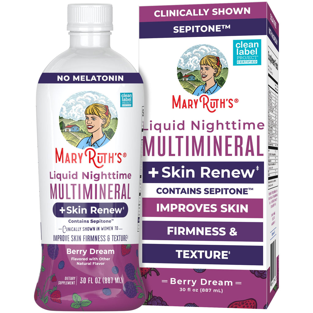 Liquid Nighttime Multimineral + Skin Renew 30oz Berry Dream