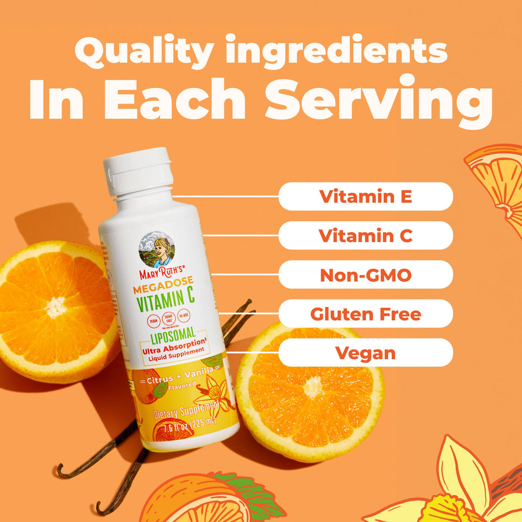 Megadose Vitamin C Liposomal 7oz Citrus Vanilla Ingredients