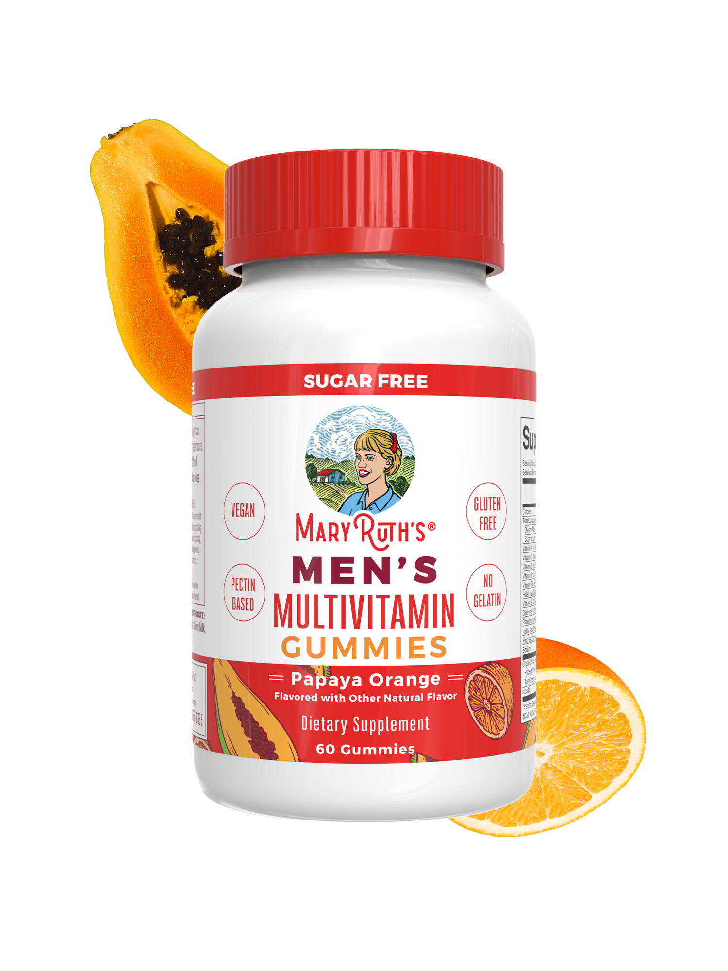 Men's Multivitamin Gummies Papaya Orange 60ct