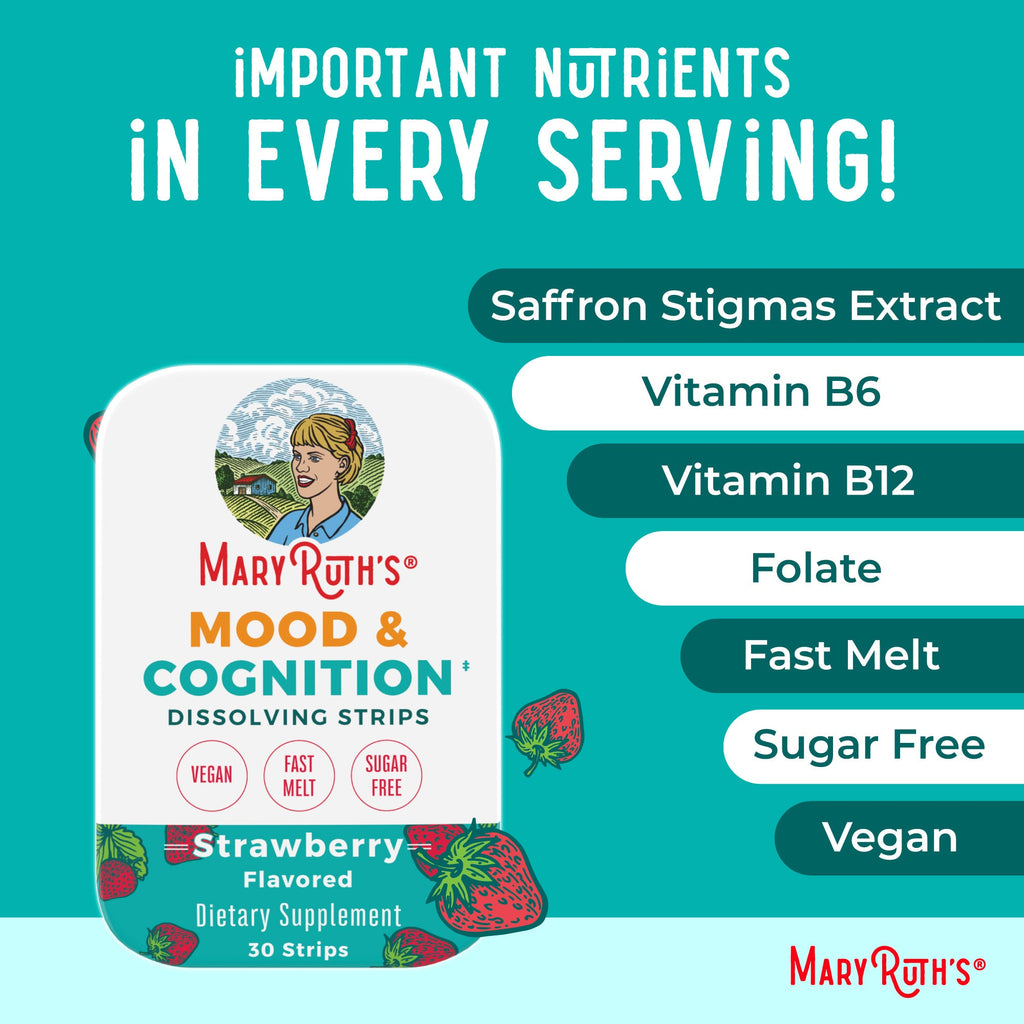 Mood Cognition Dissolving Strips Strawberry Ingredients