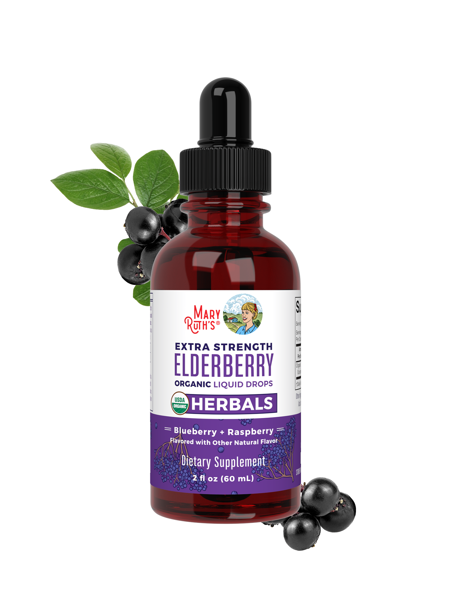 Organic Elderberry Extra Strength Liquid Drops