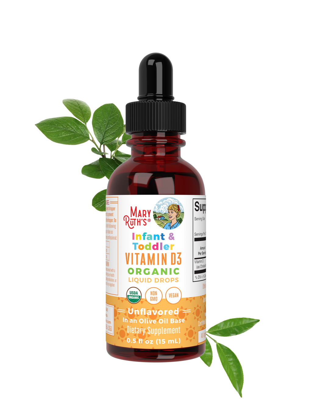 Infant & Toddler Vitamin D3 Organic Liquid Drops