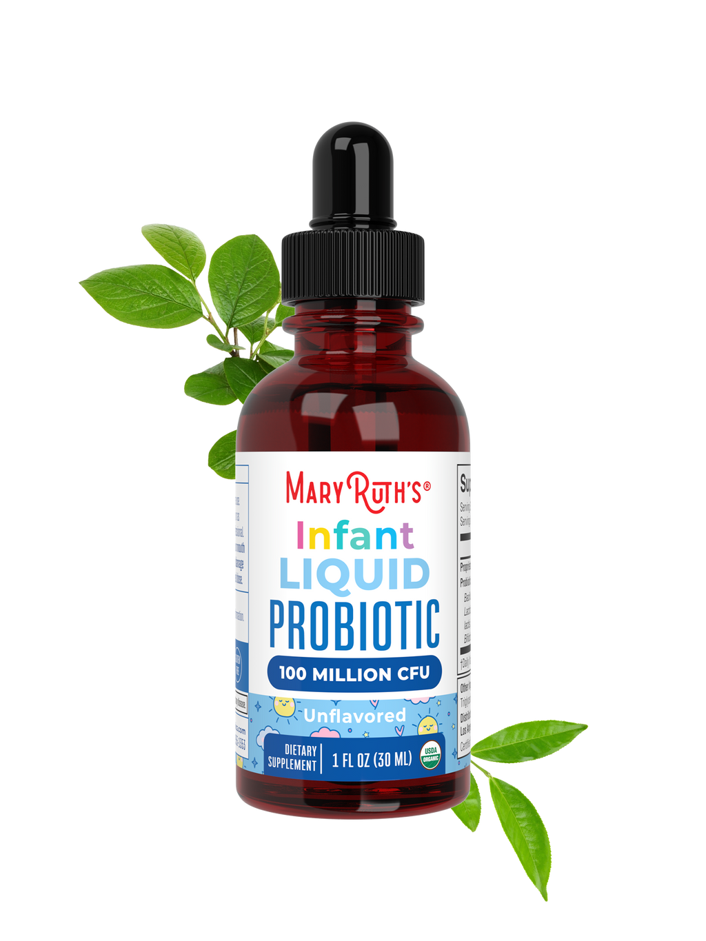 Organic Infant Liquid Probiotic 1oz Unflavored