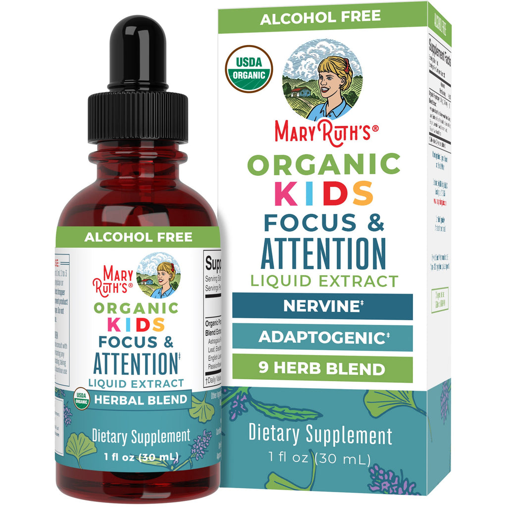 Organic Kids Focus & Attention Liquid Drops 1oz