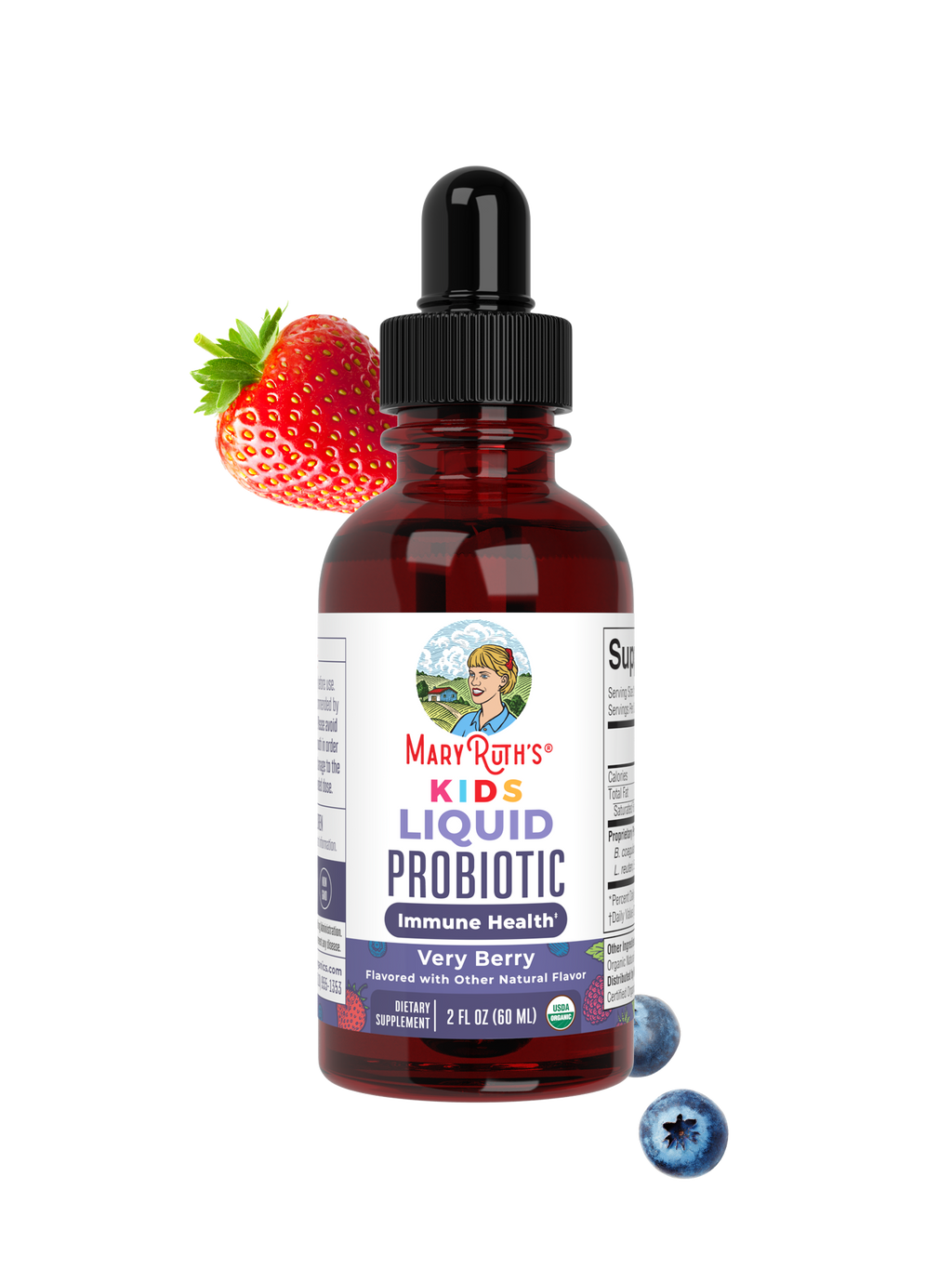 Organic Kids Liquid Probiotic 2oz Very Berry