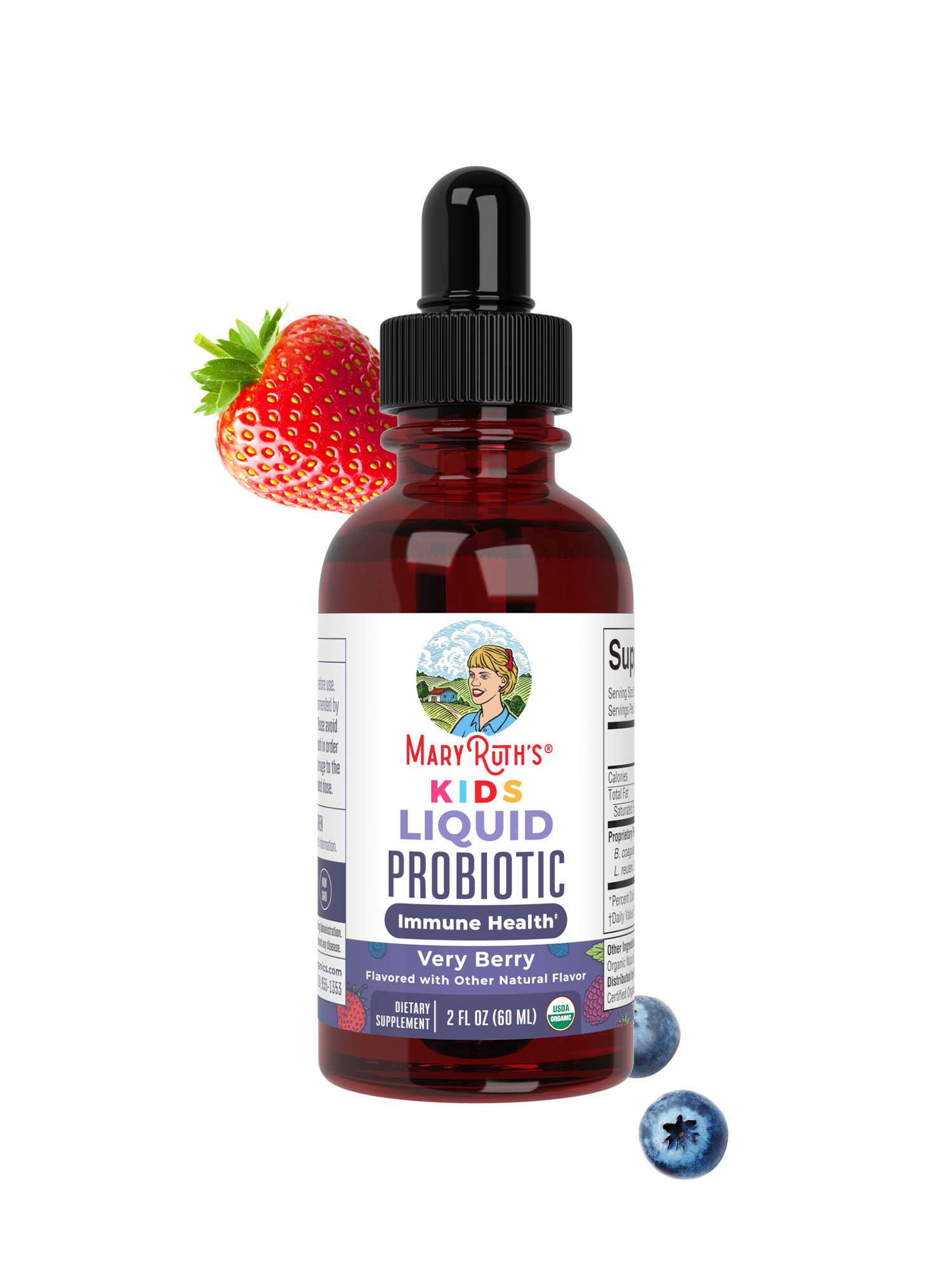 Organic Kids Liquid Probiotic 2oz Very Berry