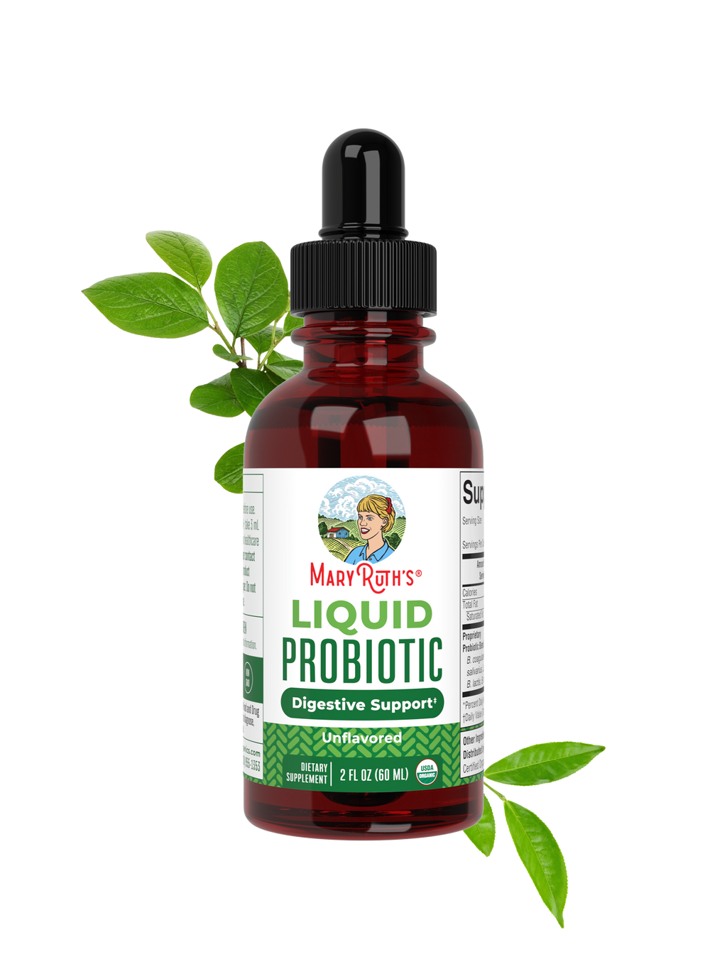 Organic Liquid Probiotic Travel Size 2oz Unflavored