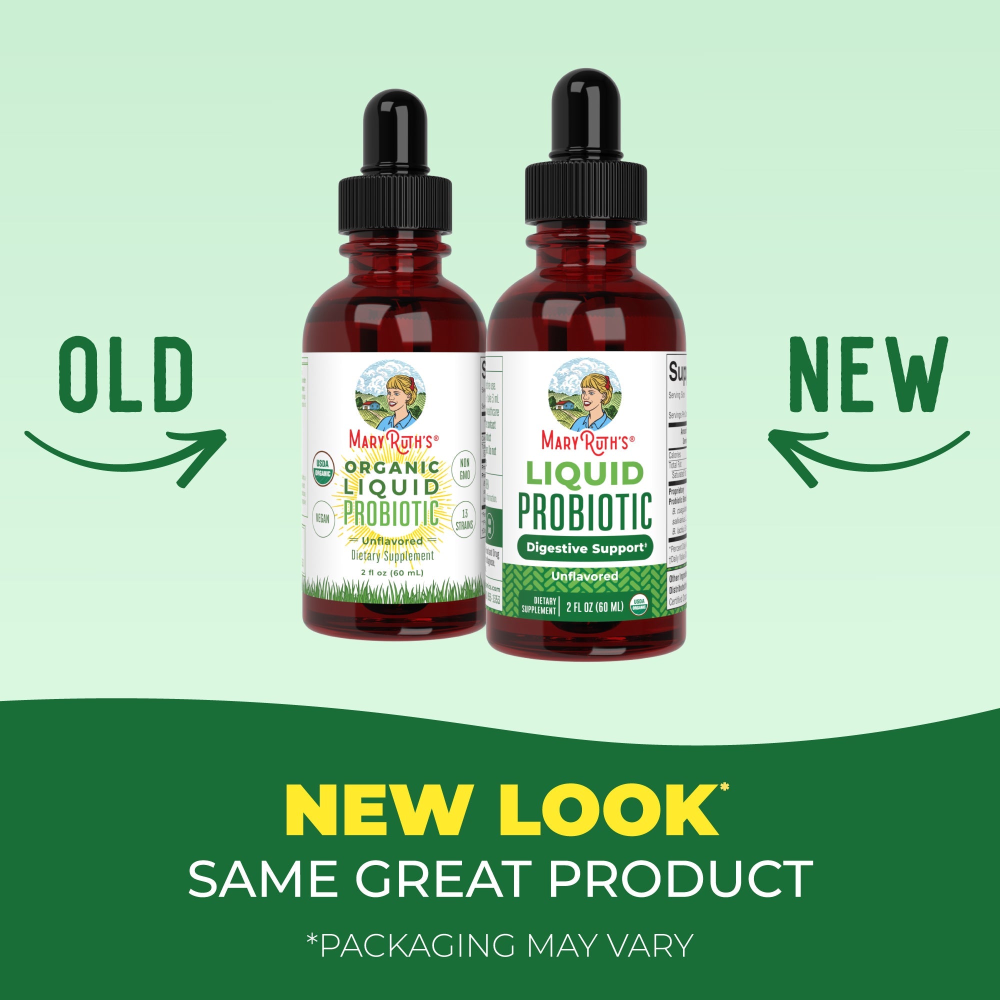Organic Liquid Probiotic Travel Size 2oz Unflavored New Look 