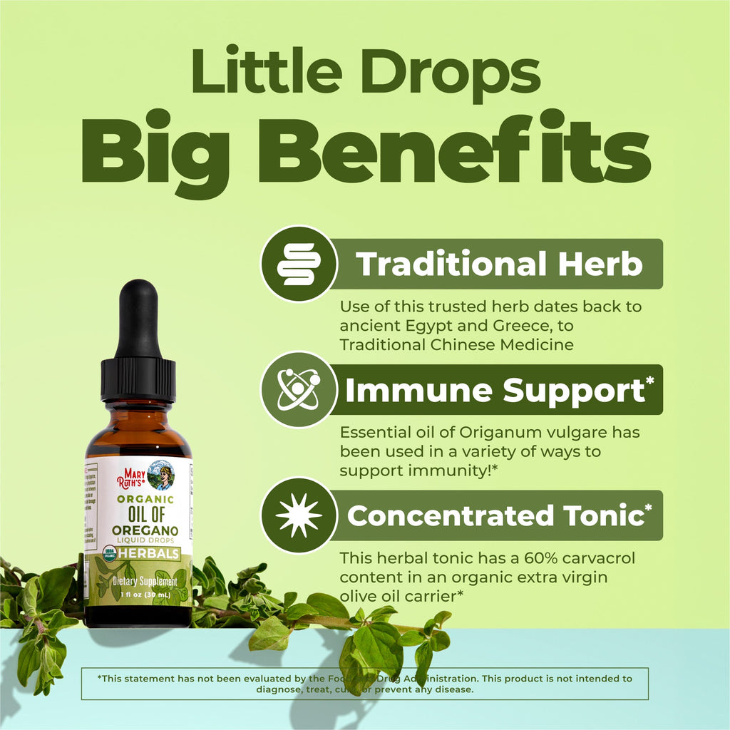 Organic Oil of Oregano Liquid Drops 1oz Unflavored Great Flavor Better Benefits