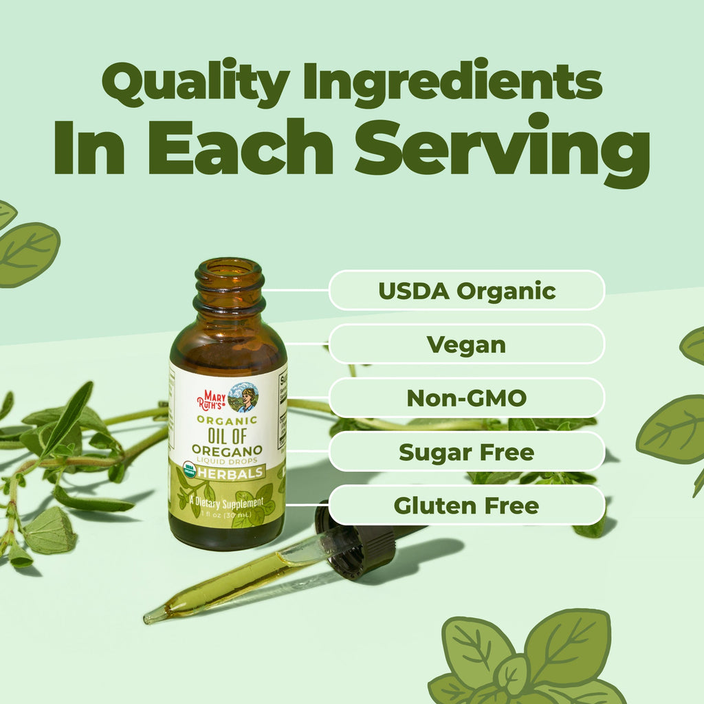 Organic Oil of Oregano Liquid Drops 1oz Unflavored Ingredients
