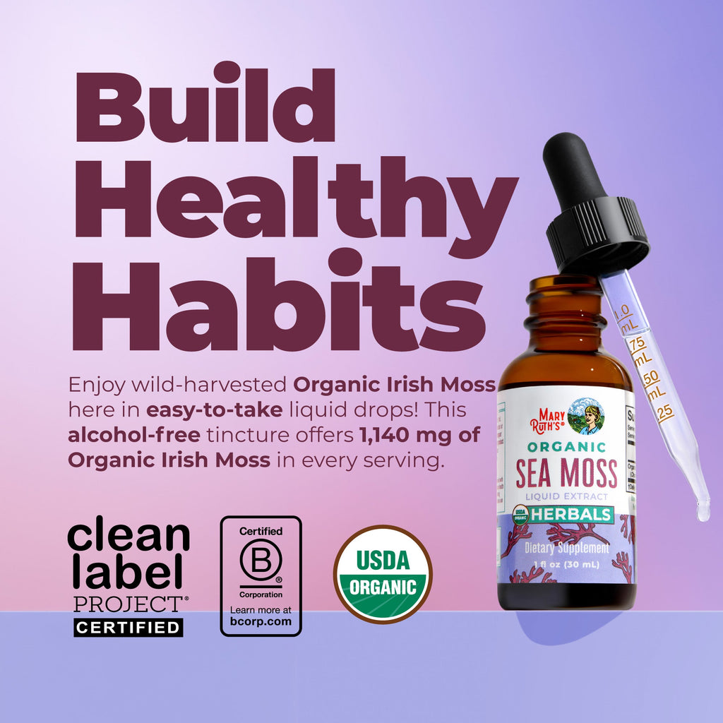 Organic Sea Moss Liquid Drops 1oz Healthy Habits