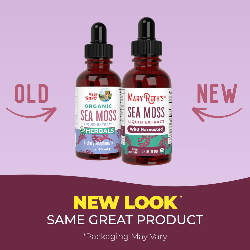 Organic Sea Moss Liquid Drops 1oz New Look Maryruths