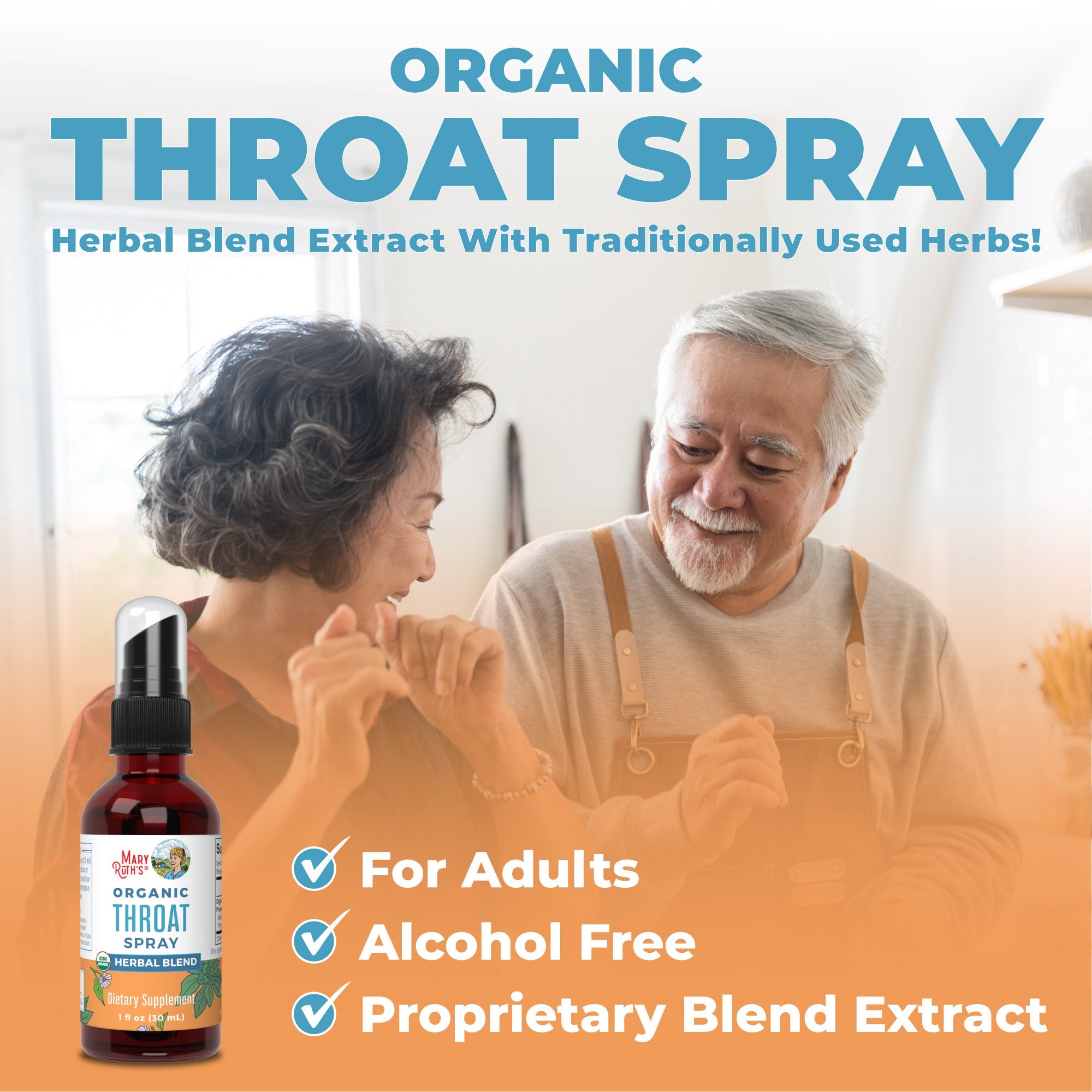 Organic Throat Spray 1oz Unflavored Benefits
