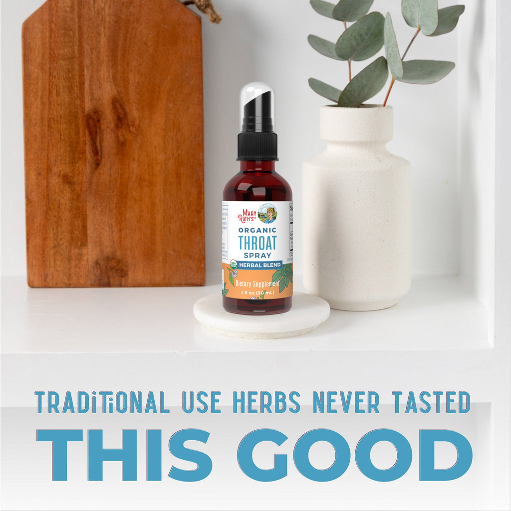 Organic Throat Spray 1oz Unflavored Upgrade Your Routine