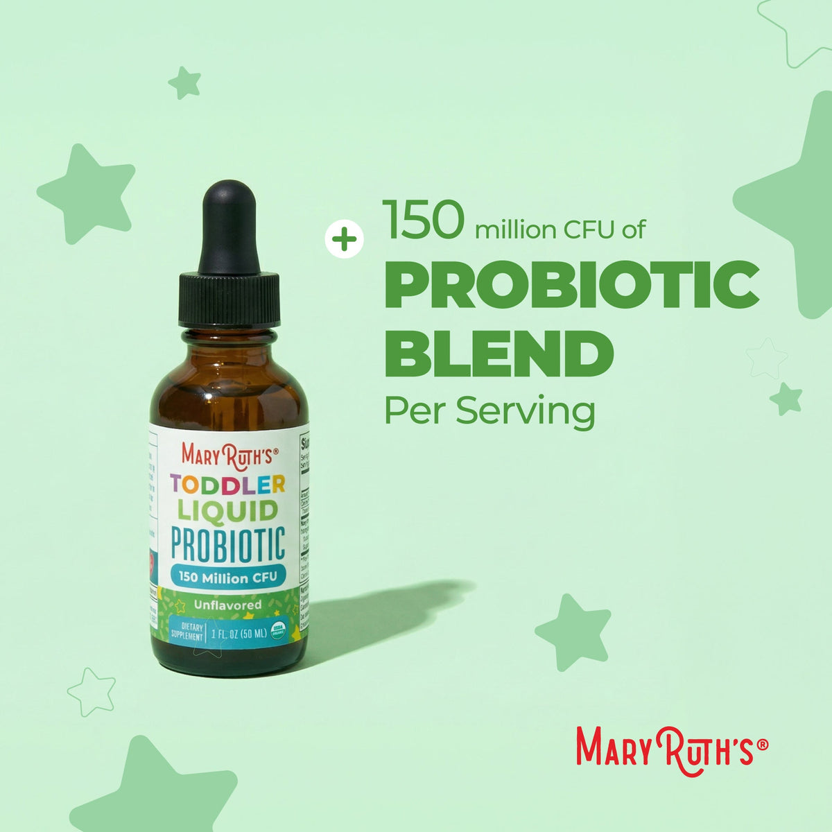 Organic Toddler Liquid Probiotic 1oz Unflavored Suggested Use