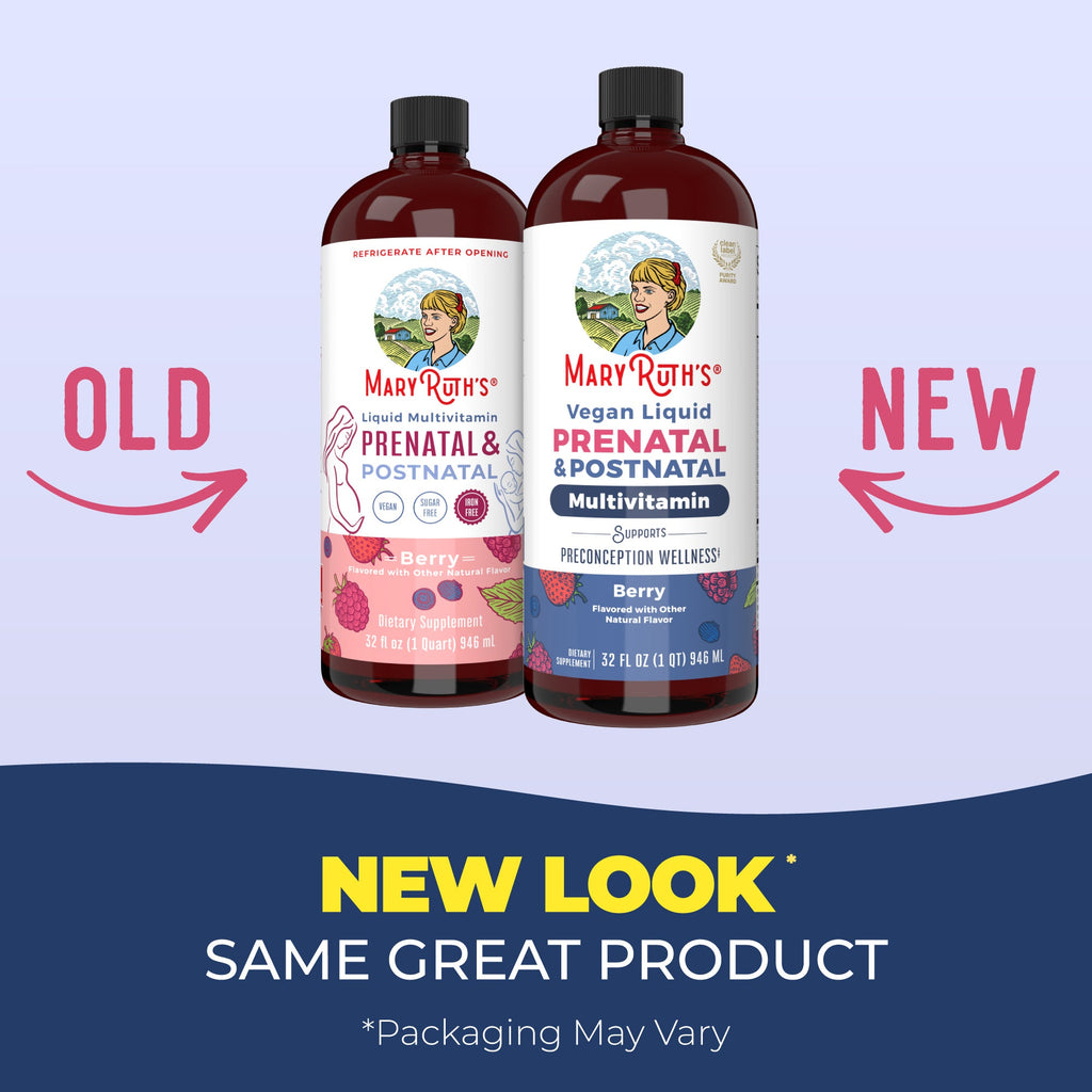 Prenatal & Postnatal Liquid Multivitamin 32oz Berry New Look
