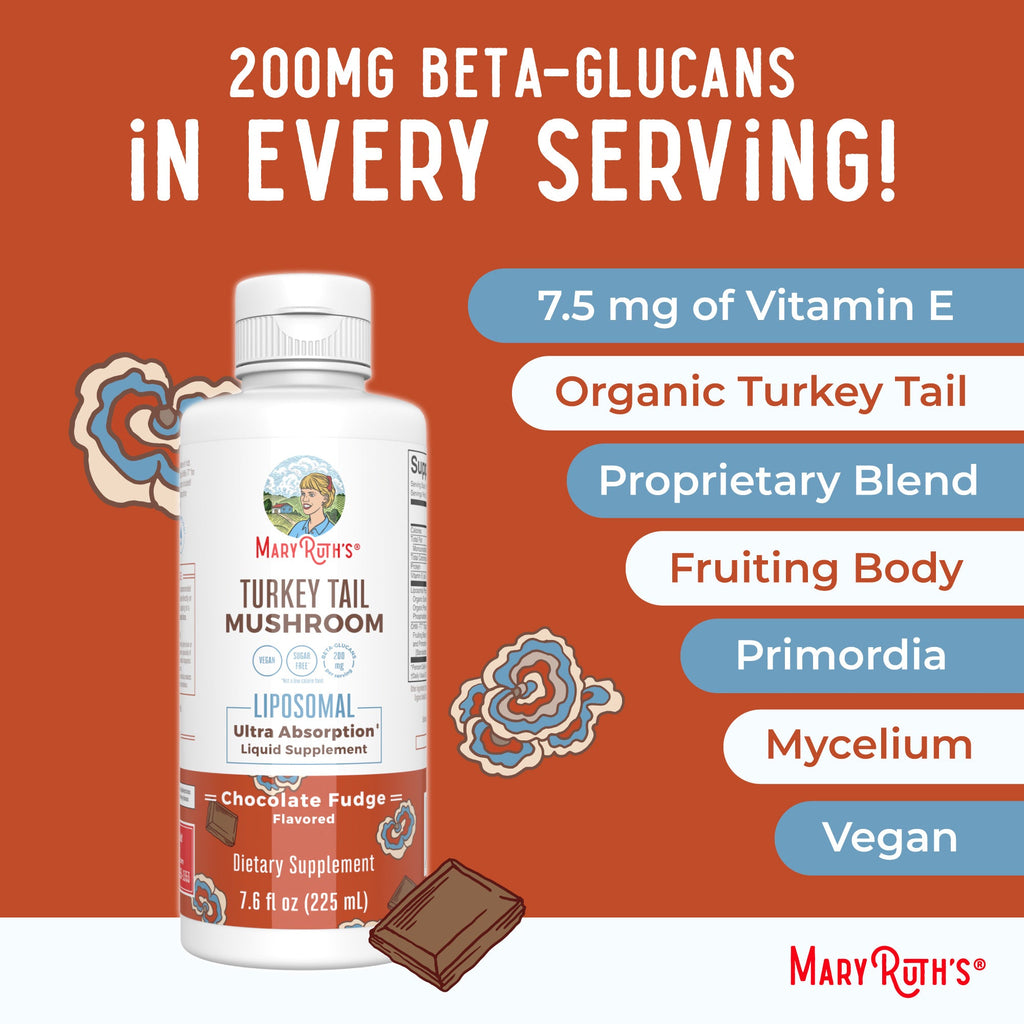 Turkey Tail Mushroom Liposomal 7oz Chocolate Fudge Ingredients