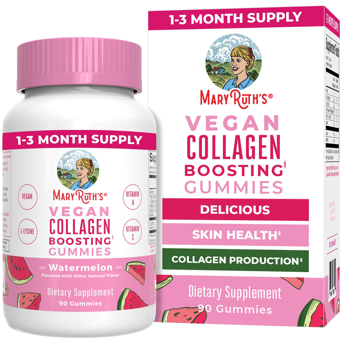 Vegan Collagen Boosting Gummies Watermelon 90CT