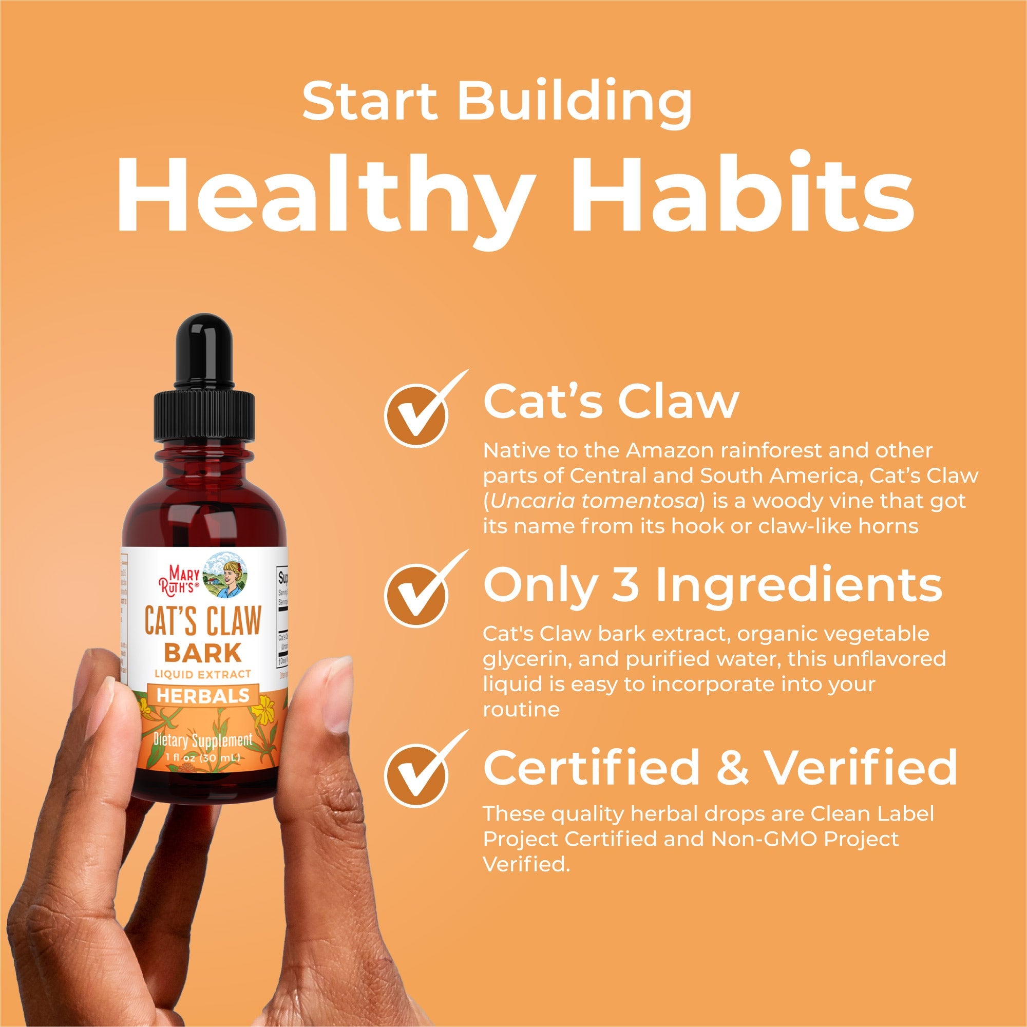 Cat’s Claw Liquid Drops Healthy Habits