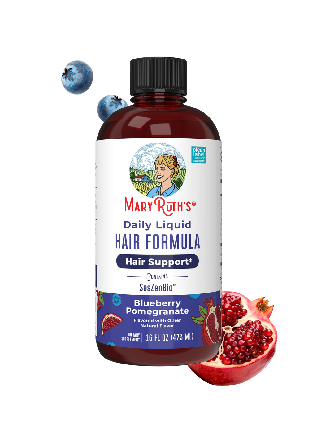 Daily Liquid Hair Formula 16oz Blueberry Pomegranate