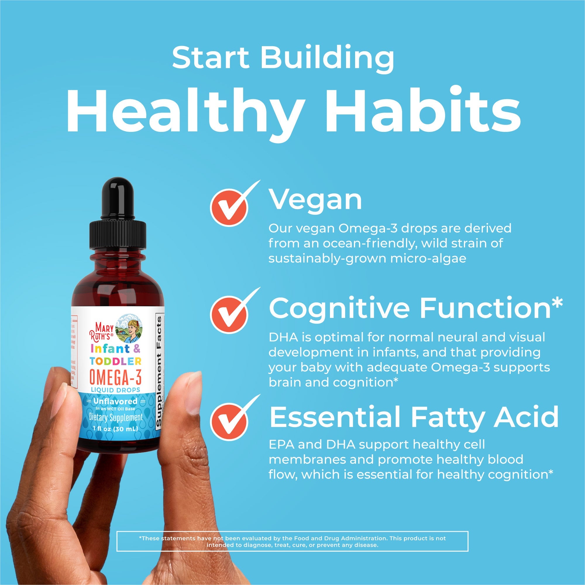 Infant & Toddler Omega‑3 Liquid Drops Healthy Habits