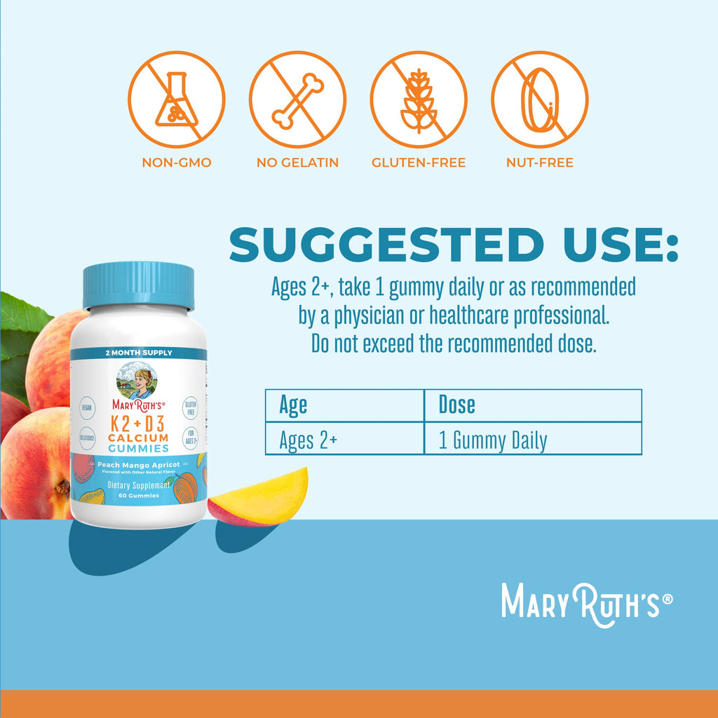 K2 + D3 Calcium Gummies Suggested Use