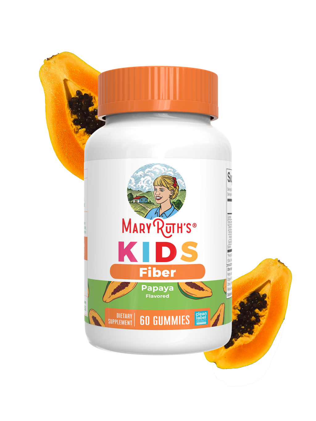 Kids Fiber Gummies Papaya 60ct
