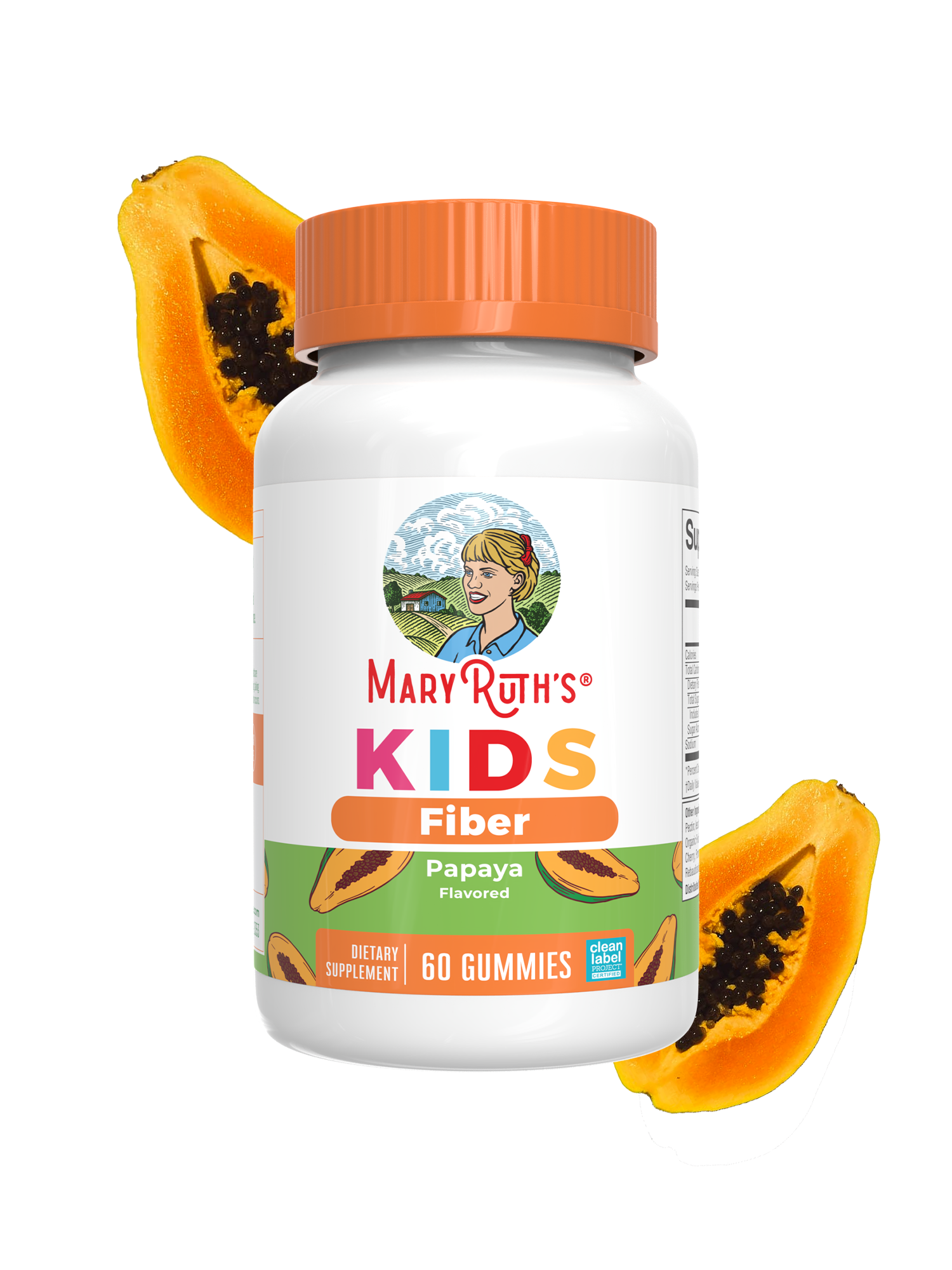 Kids Fiber Gummies Papaya 60ct