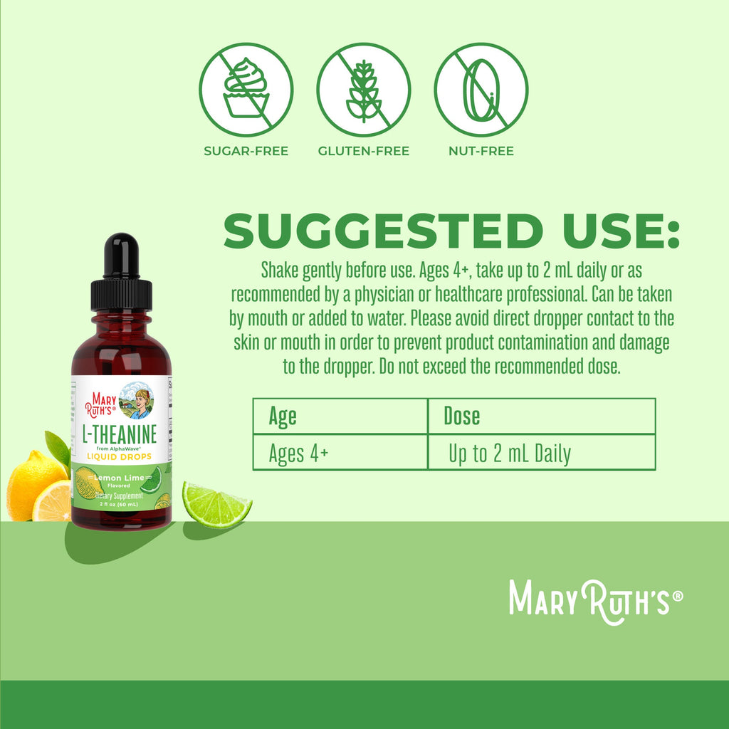 L-Theanine Liquid Drops Suggested Use
