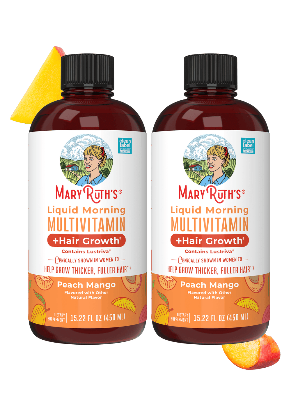 Liquid Morning Multivitamin + Hair Growth (2 Pack)