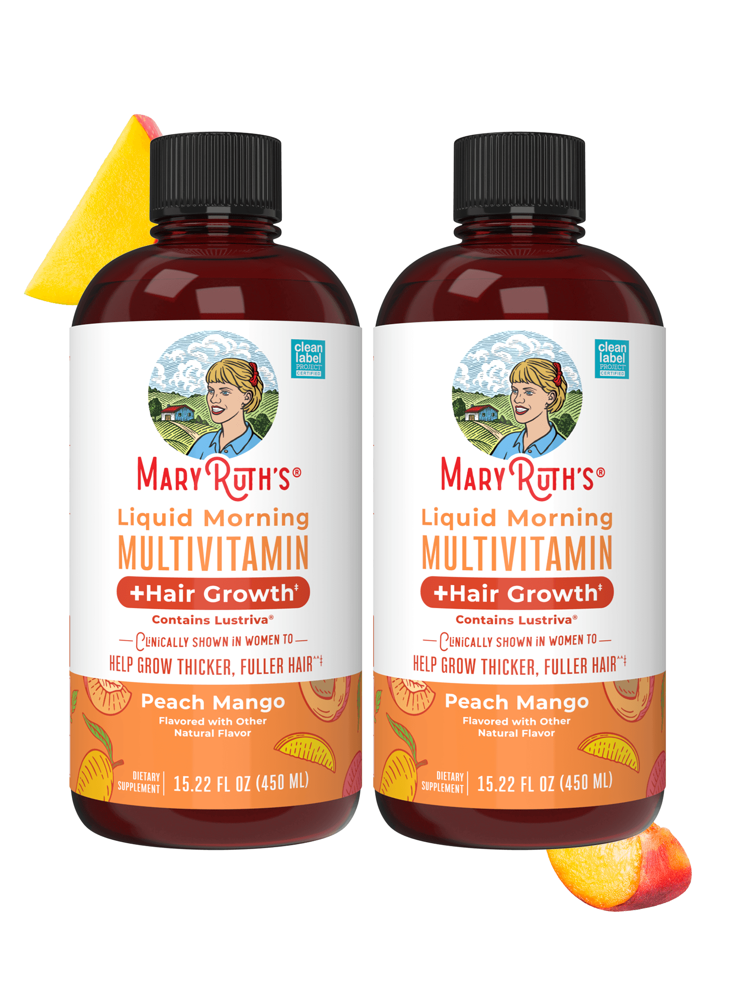 Liquid Morning Multivitamin + Hair Growth (2 Pack)