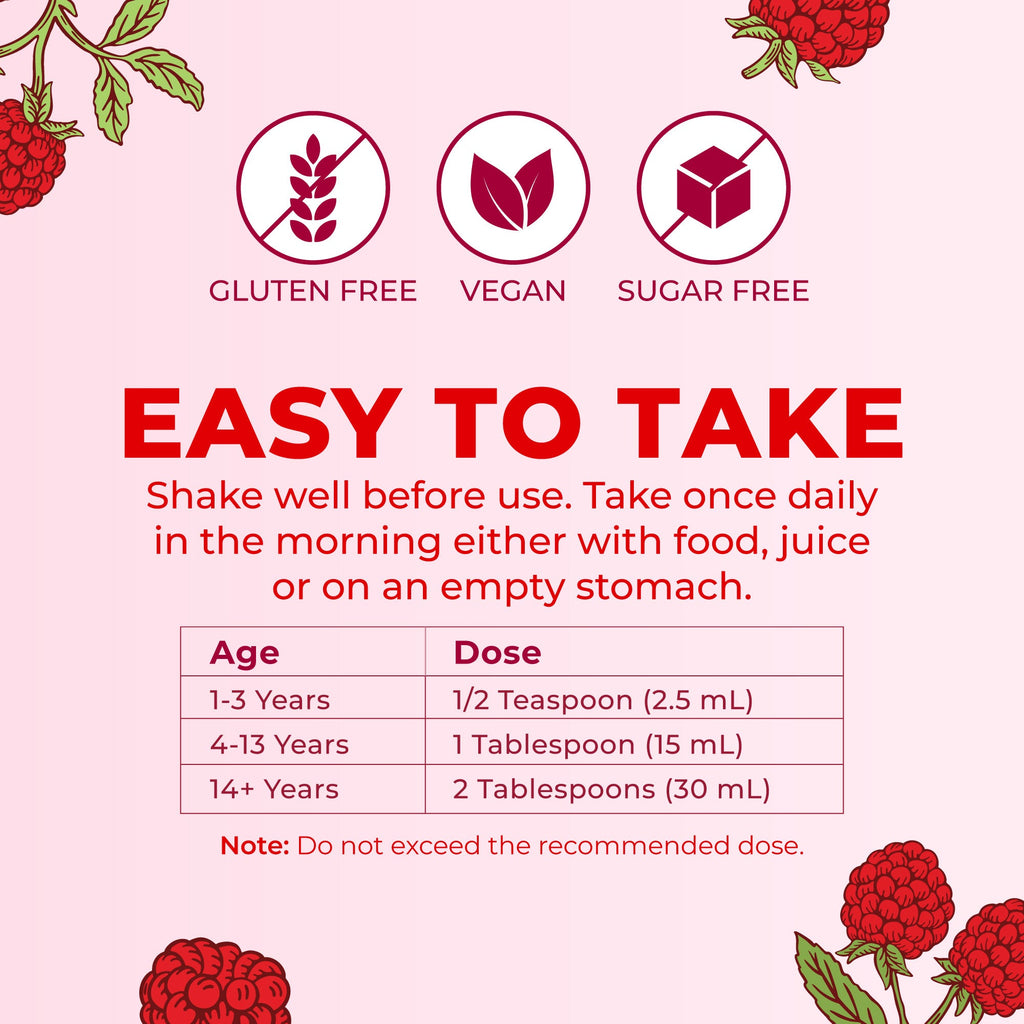 Liquid Morning Multivitamin Raspberry 15oz Easy To Take