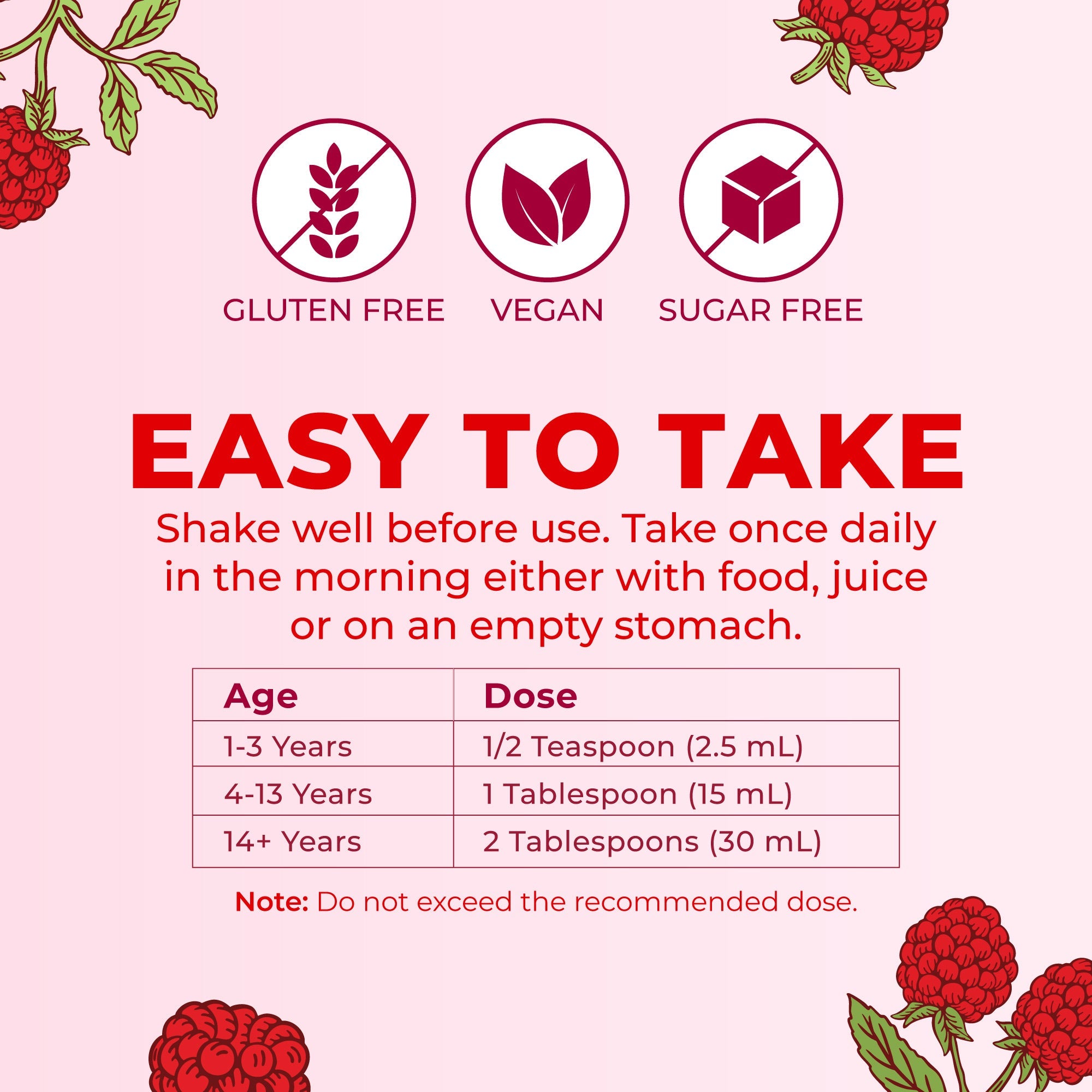 Liquid Morning Multivitamin Raspberry 15oz Easy To Take