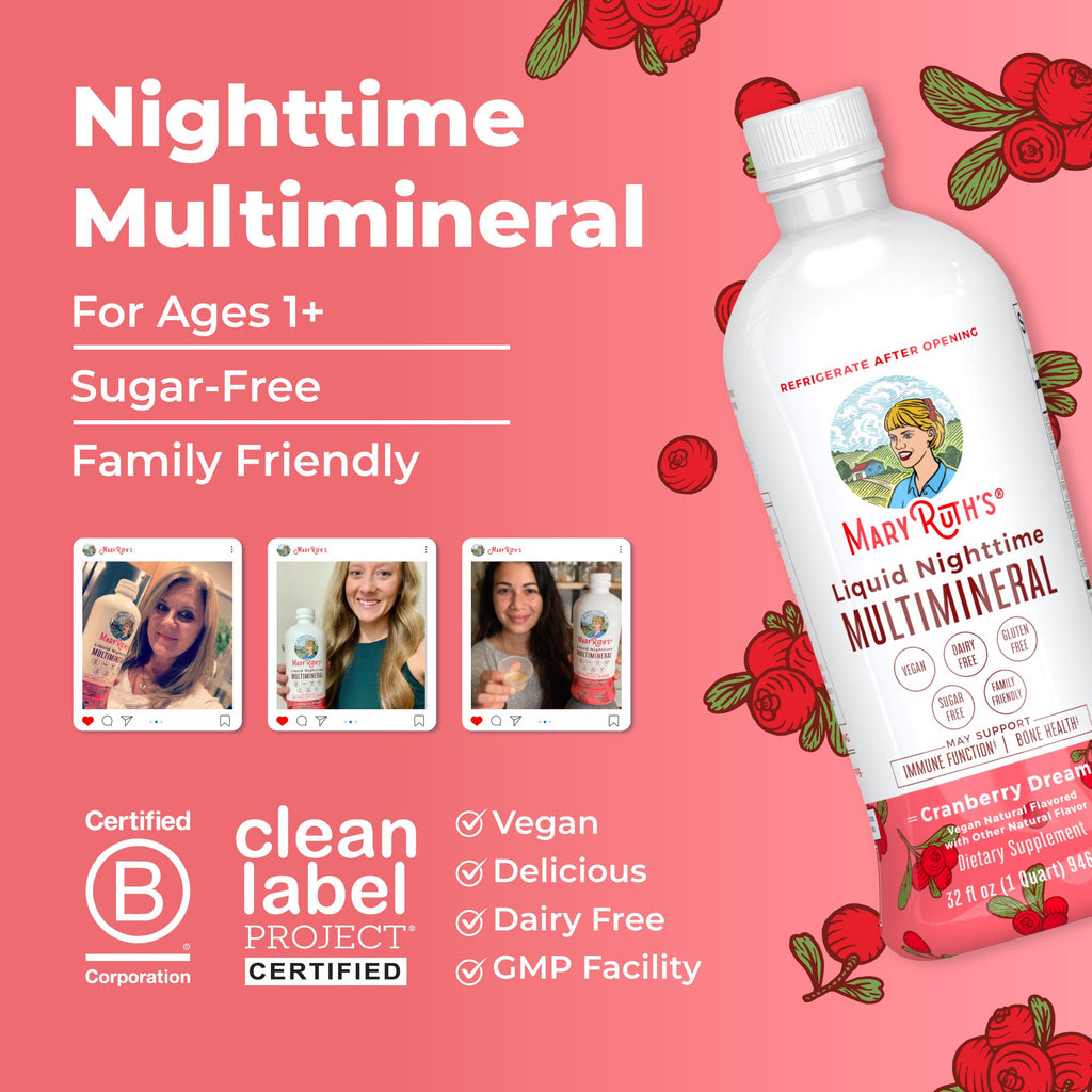Liquid Nighttime Multimineral Cranberry 32oz 8