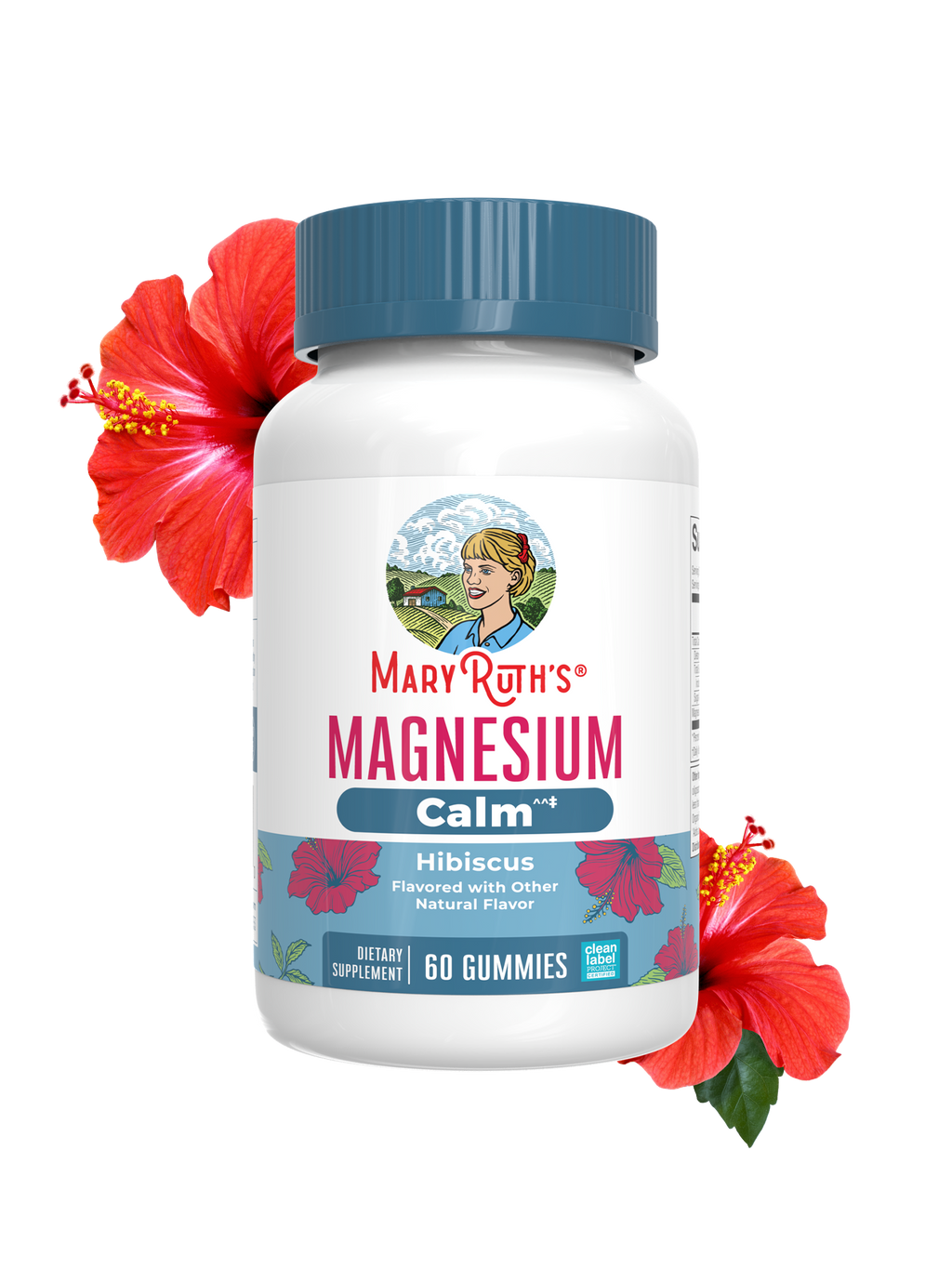 Magnesium Calm Gummies Hibiscus 60ct