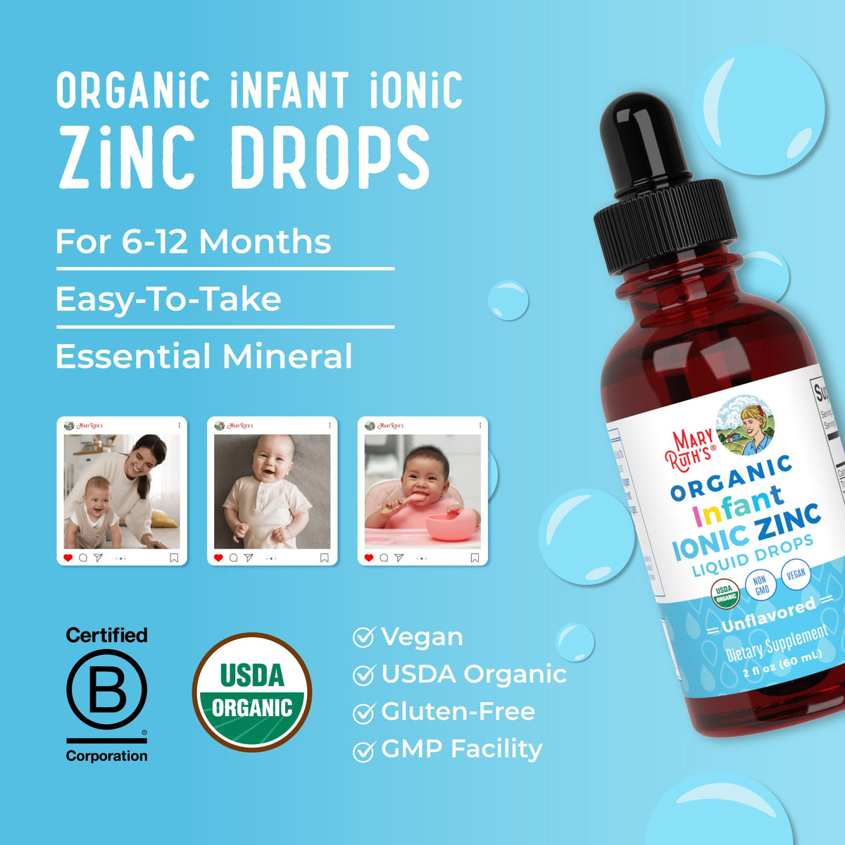 Organic Infant Liquid Zinc 8