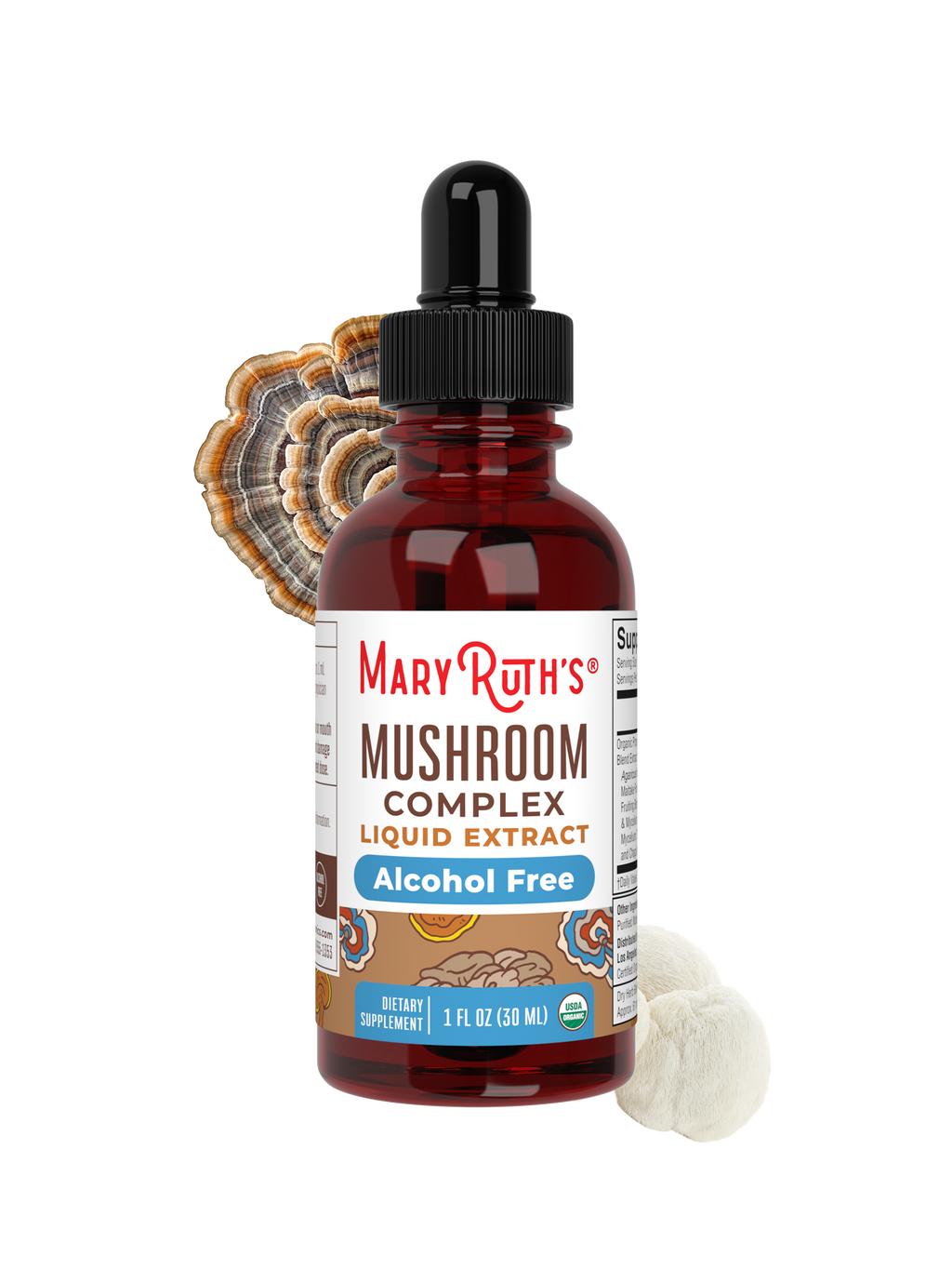 Organic Mushroom Complex Liquid Drops 1oz
