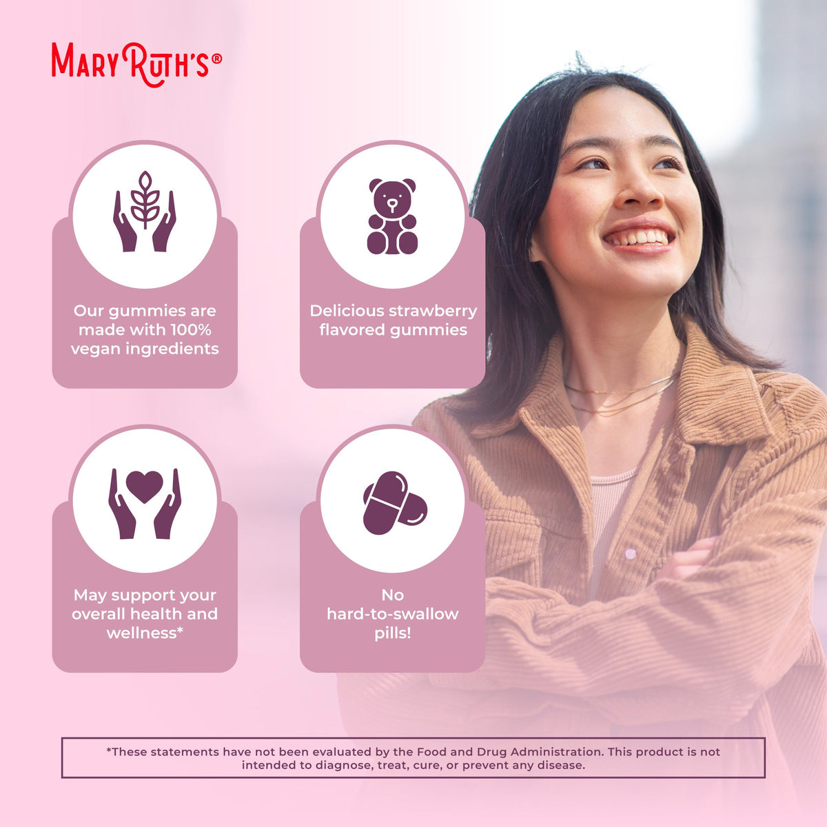 Organic Premenstrual Support Gummies Strawberry 60ct Benefits