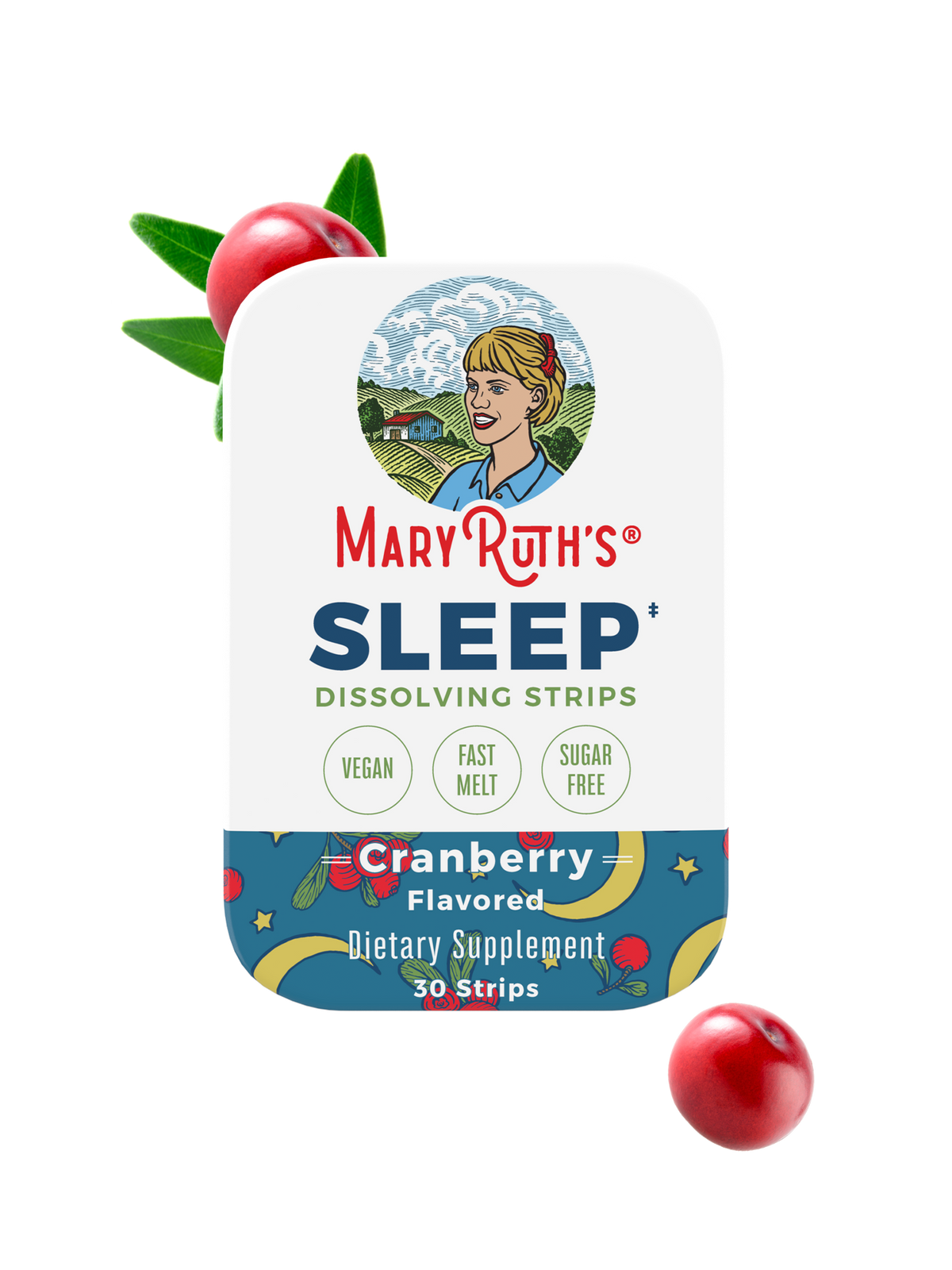 Sleep Dissolving Strips Cranberry