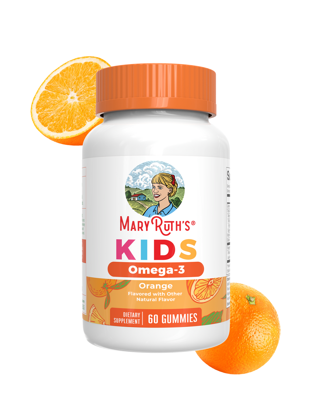 Vegan Kids Omega-3 Gummies Orange 60ct
