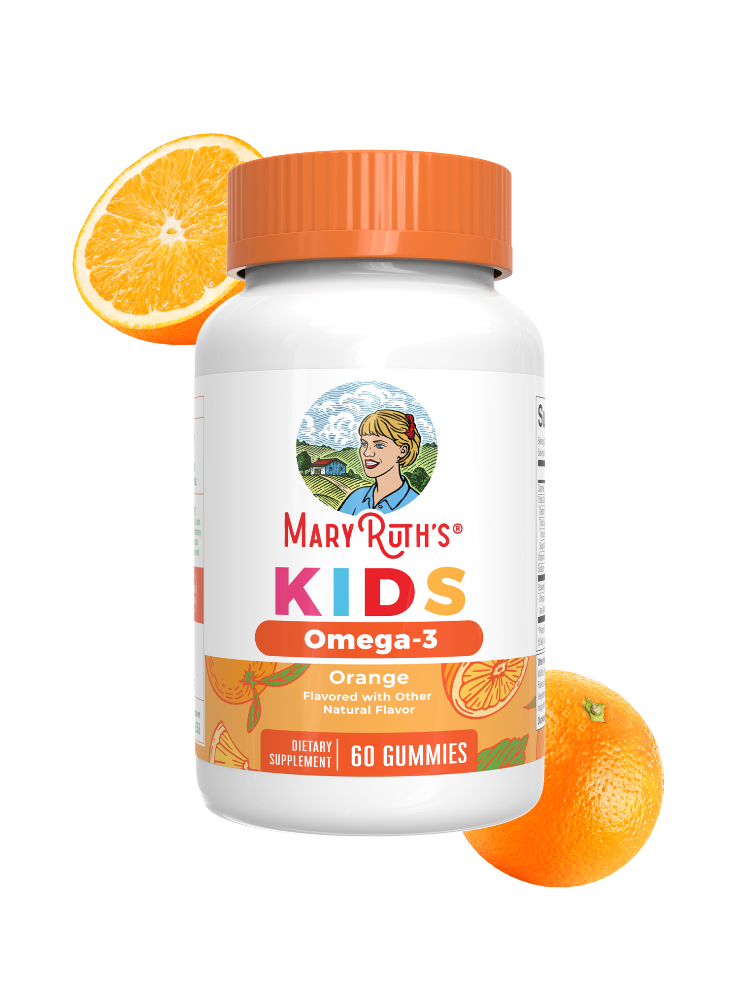 Vegan Kids Omega-3 Gummies Orange 60ct