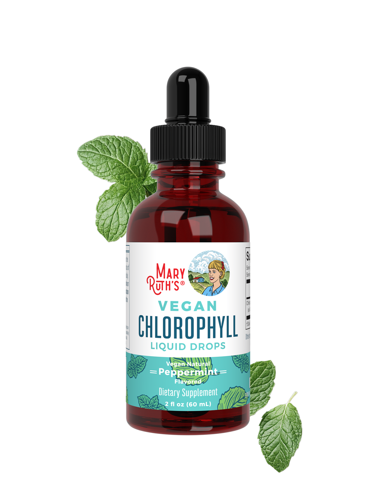 Vegan Liquid Chlorophyll Drops 2oz Peppermint