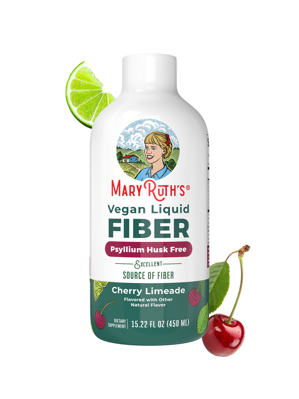 Vegan Liquid Fiber Cherry Limeade 15oz